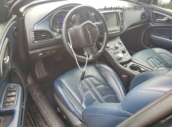 1C3CCCBG6GN109404 2016 CHRYSLER 200 Black Widok deski rozdzielczej