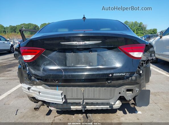 1C3CCCBGXGN147296 2016 CHRYSLER 200 Black წინა ხედი