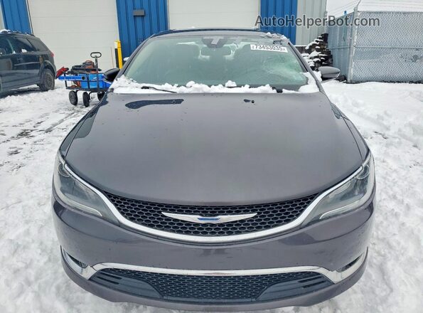 1C3CCCCG7GN193697 2016 CHRYSLER 200 Charcoal Front view