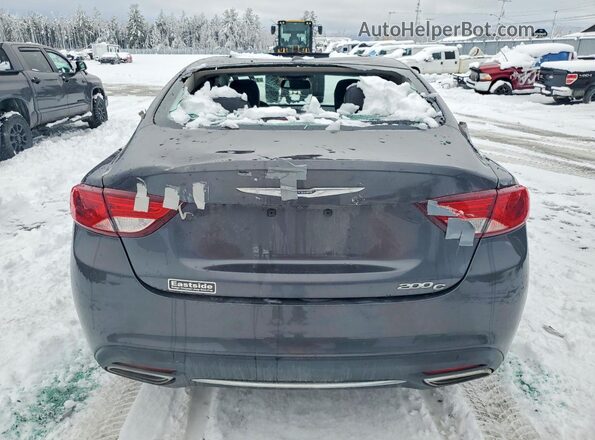 1C3CCCCG7GN193697 2016 CHRYSLER 200 Charcoal Rear view