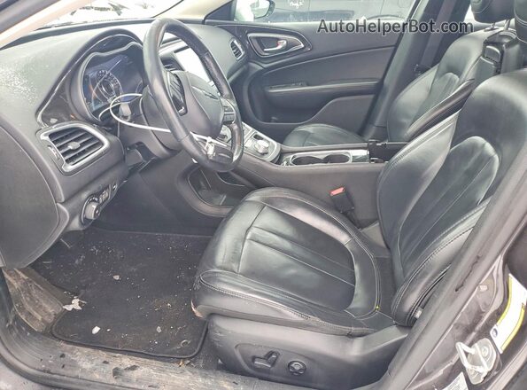 1C3CCCCG7GN193697 2016 CHRYSLER 200 Charcoal Front interior view