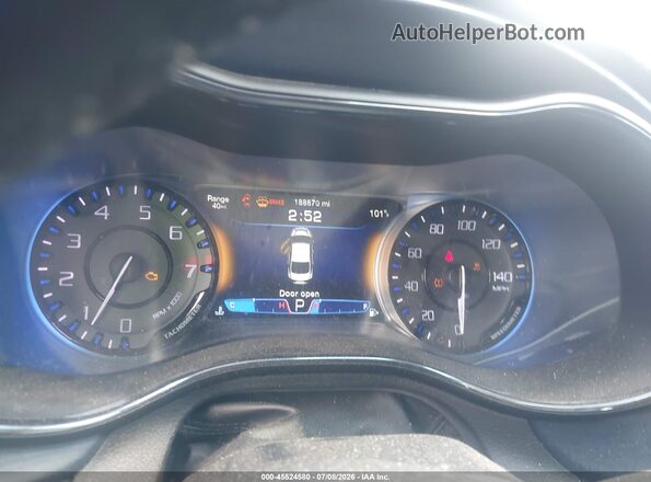 1C3CCCDG2GN105489 2016 CHRYSLER 200 Серый Вид задних сидений