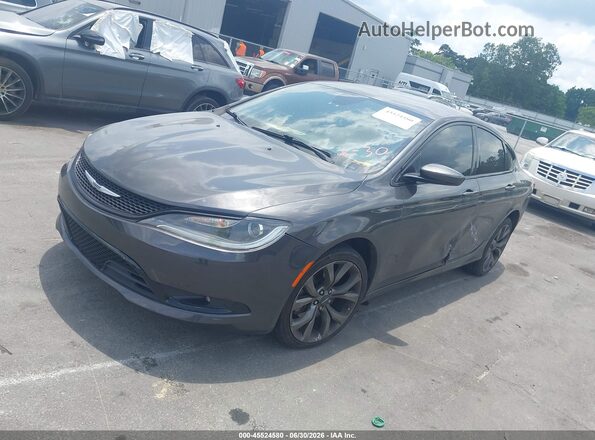 1C3CCCDG2GN105489 2016 CHRYSLER 200 Серый Передняя левая четверть
