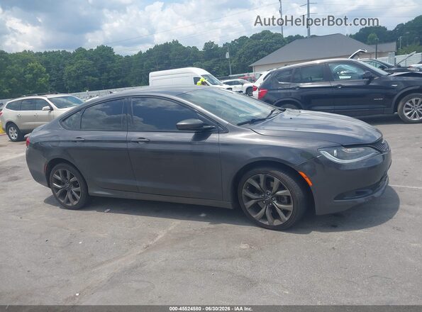 1C3CCCDG2GN105489 2016 CHRYSLER 200 Серый Вид задней части салона