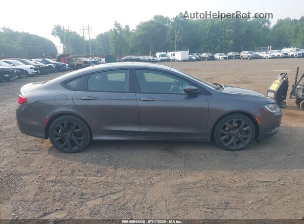 1C3CCCDGXGN110407 2016 CHRYSLER 200 Gray Widok wnętrza z tyłu