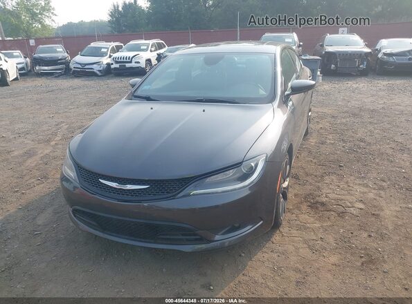 1C3CCCDGXGN110407 2016 CHRYSLER 200 Gray Widok z przodu