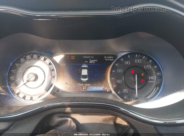 1C3CCCDGXGN110407 2016 CHRYSLER 200 Gray Widok tylnych siedzeń