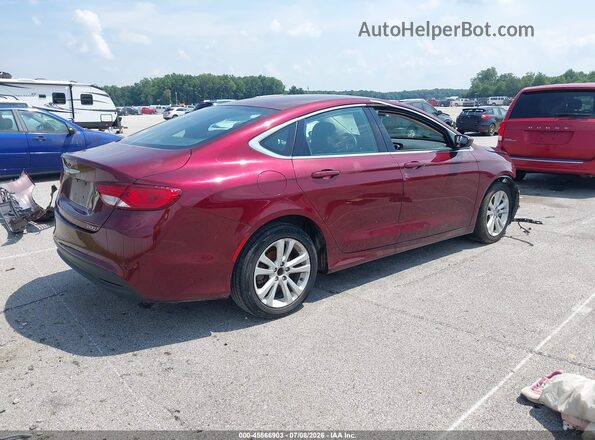 1C3CCCFB0HN510575 2017 CHRYSLER 200 Red Задня права чверть