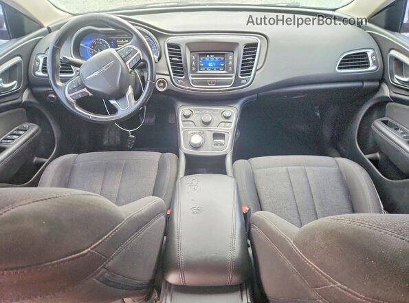 1C3CCCFB2GN188035 2016 CHRYSLER 200 Black Առջևի վահանակի տեսք