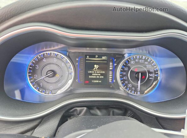 1C3CCCFB2GN188035 2016 CHRYSLER 200 Black Սարքավորումների վահանակի տեսք