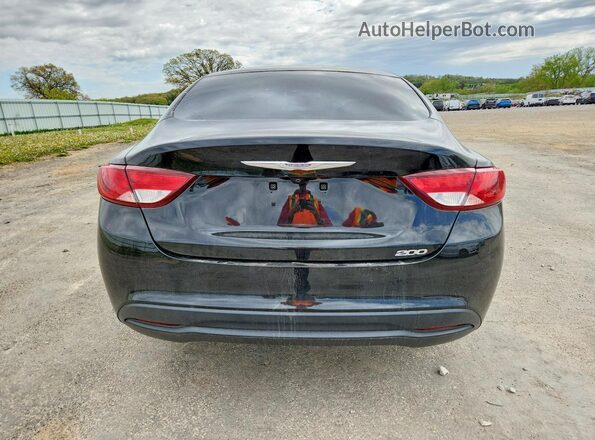 1C3CCCFB3GN196189 2016 CHRYSLER 200 Black Հետևի տեսք