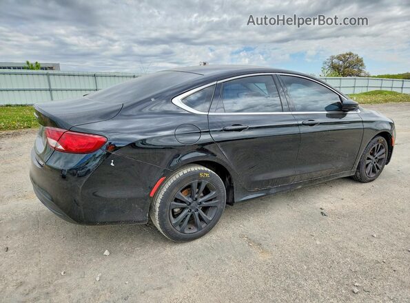 1C3CCCFB3GN196189 2016 CHRYSLER 200 Black Հետևի աջ