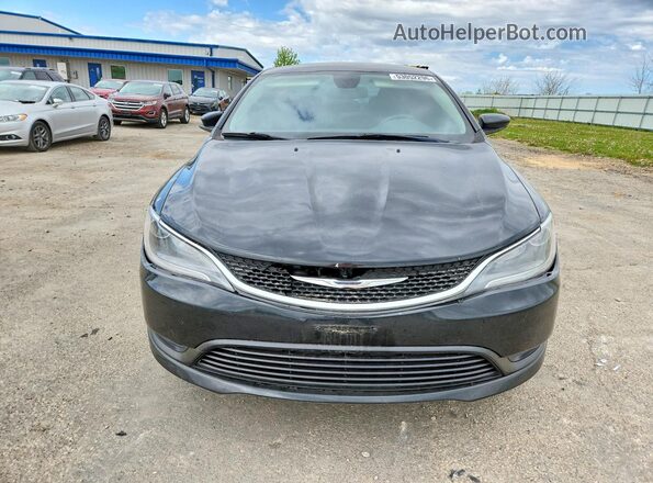 1C3CCCFB3GN196189 2016 CHRYSLER 200 Black Դիմացի տեսք