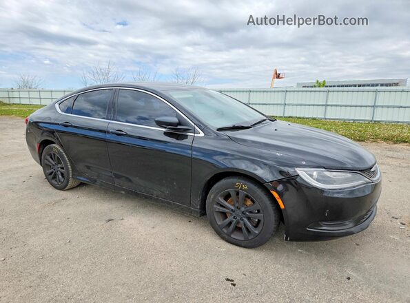 1C3CCCFB3GN196189 2016 CHRYSLER 200 Black Առջևի աջ