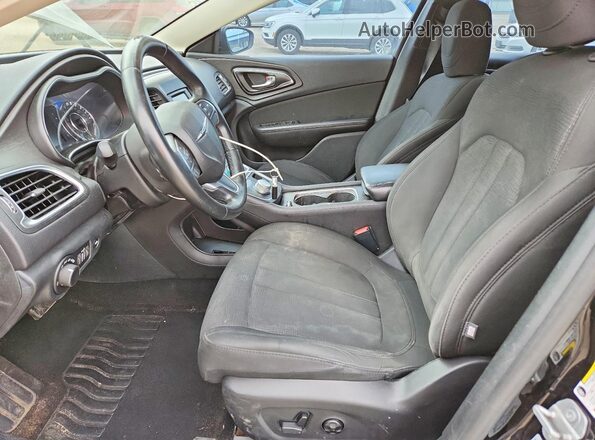 1C3CCCFB3GN196189 2016 CHRYSLER 200 Black Սալոնի դիմացի տեսք