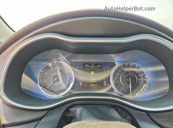 1C3CCCFB4HN505296 2017 CHRYSLER 200 Silver Vista del cuadro de instrumentos