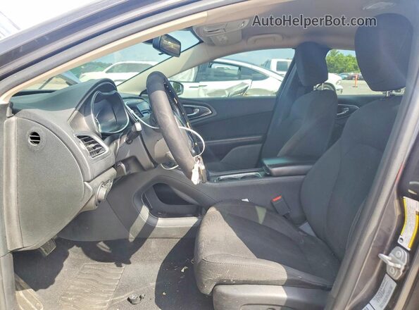 1C3CCCFBXHN504363 2017 CHRYSLER 200 Угольный Вид салона спереди