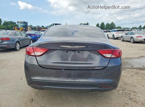 1C3CCCFBXHN504363 2017 CHRYSLER 200 Угольный Вид сзади