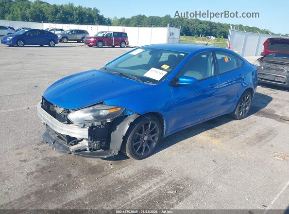 1C3CDFAA1GD503636 2016 DODGE DART Blue Przód lewy