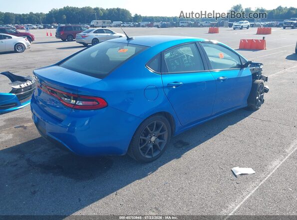 1C3CDFAA1GD503636 2016 DODGE DART Blue Tył prawy