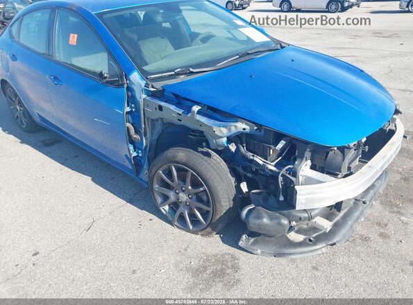 1C3CDFAA1GD503636 2016 DODGE DART Blue Widok zestawu wskaźników