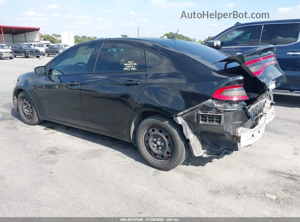 1C3CDFAA1GD643962 2016 DODGE DART Black Задня ліва чверть
