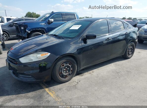 1C3CDFAA1GD643962 2016 DODGE DART Black Передня ліва чверть