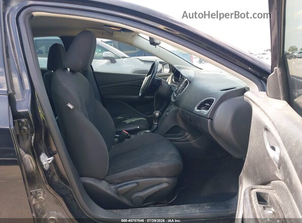 1C3CDFAA1GD643962 2016 DODGE DART Black Вид салону спереду