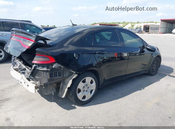 1C3CDFAA1GD643962 2016 DODGE DART Black Задня права чверть