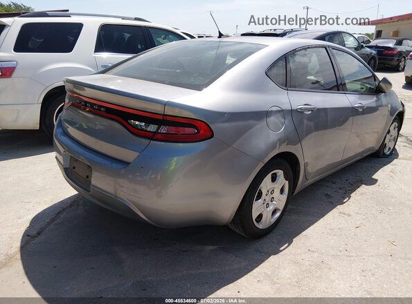 1C3CDFAA2GD503936 2016 DODGE DART Silver Задня права чверть