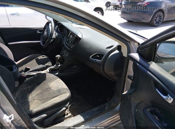 1C3CDFAA2GD503936 2016 DODGE DART Silver Вид салону спереду