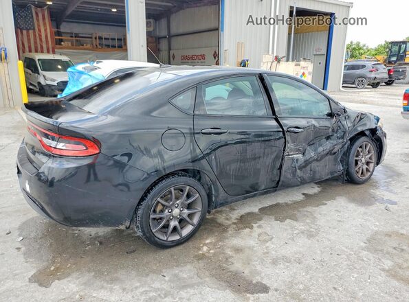 1C3CDFAA3GD767375 2016 DODGE DART Black Задня права чверть