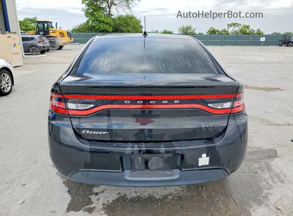 1C3CDFAA3GD767375 2016 DODGE DART Black Вид ззаду