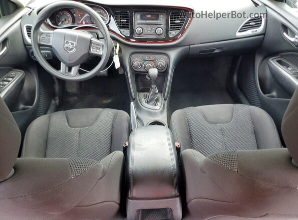 1C3CDFAA3GD767375 2016 DODGE DART Black Вид панелі приладів