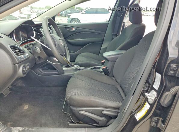 1C3CDFAA3GD767375 2016 DODGE DART Black Вид салону спереду
