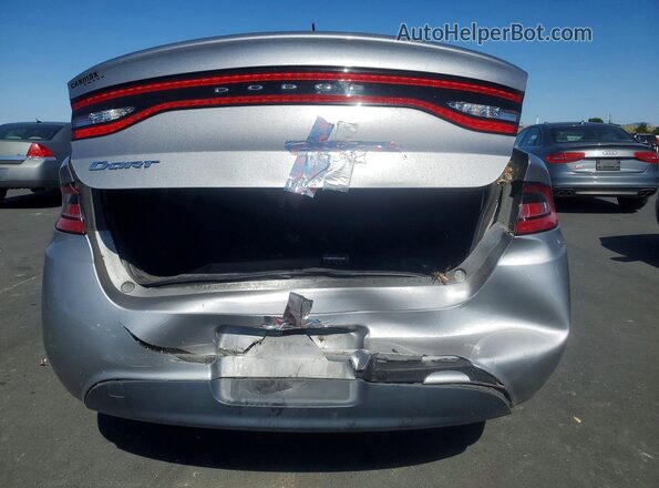 1C3CDFAA4GD645303 2016 DODGE DART Silver Rear view