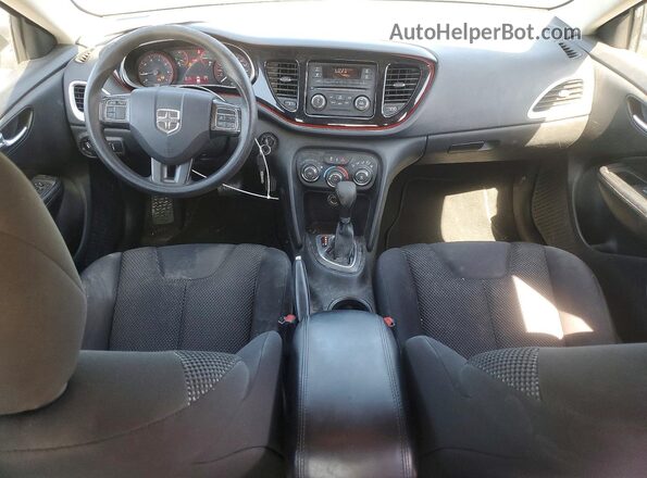 1C3CDFAA4GD645303 2016 DODGE DART Silver Dashboard view