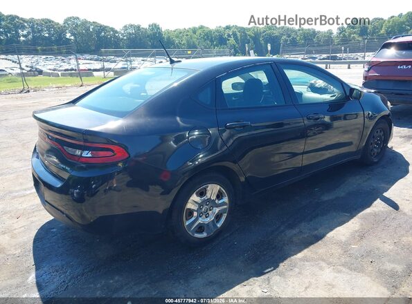 1C3CDFAA5GD625450 2016 DODGE DART Black Задня права чверть