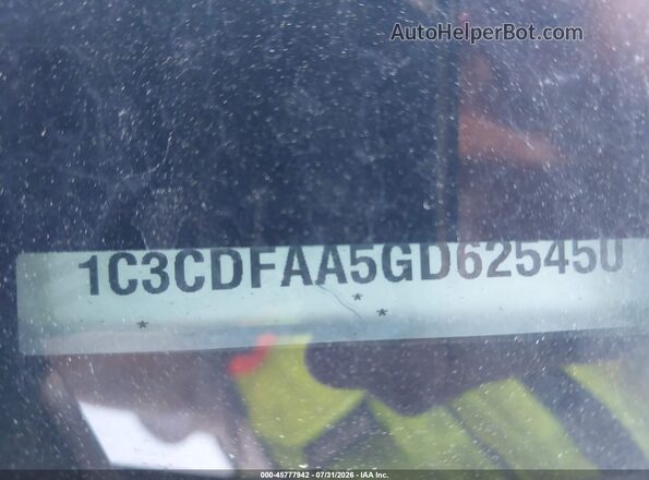 1C3CDFAA5GD625450 2016 DODGE DART Black Вид підкапотного простору