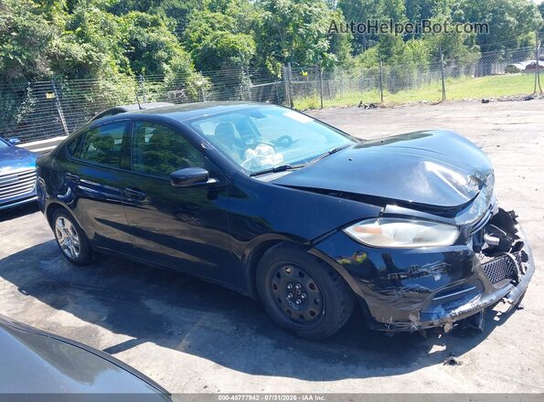 1C3CDFAA5GD625450 2016 DODGE DART Black Вид задньої частини салону