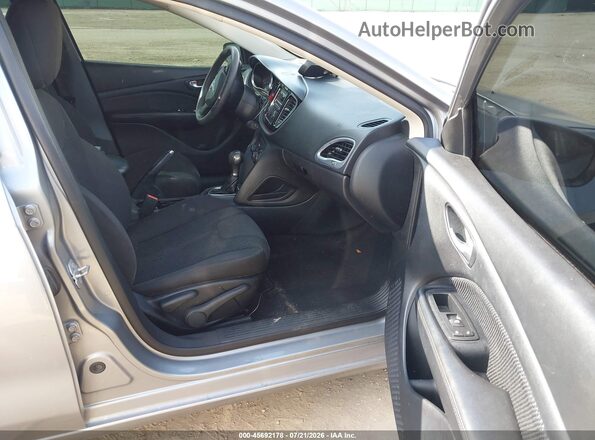 1C3CDFAA6GD606213 2016 DODGE DART Silver Widok wnętrza z przodu