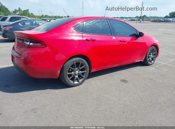1C3CDFAA6GD623948 2016 DODGE DART Red უკანა მარჯვენა