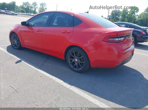 1C3CDFAA6GD623948 2016 DODGE DART Red უკანა მარცხენა