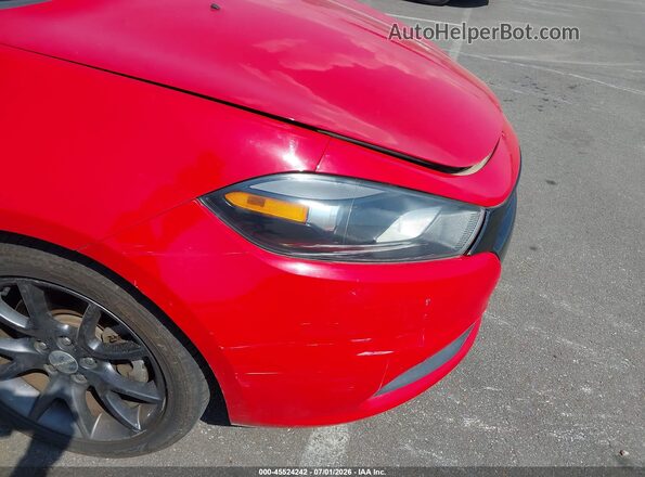 1C3CDFAA6GD623948 2016 DODGE DART Red წინა ხედი