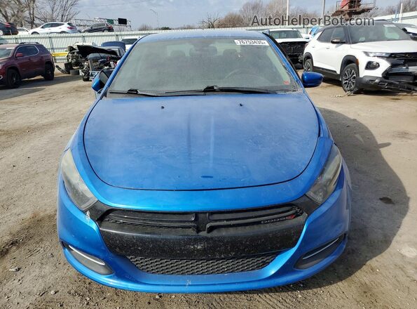 1C3CDFAA8GD533765 2016 DODGE DART Blue Widok z przodu