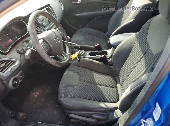 1C3CDFAA8GD533765 2016 DODGE DART Blue Widok wnętrza z przodu