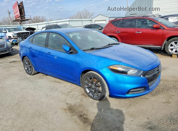 1C3CDFAA8GD533765 2016 DODGE DART Blue Przód prawy