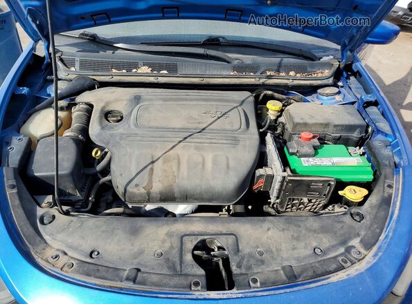 1C3CDFAA8GD533765 2016 DODGE DART Blue Widok wnętrza z tyłu