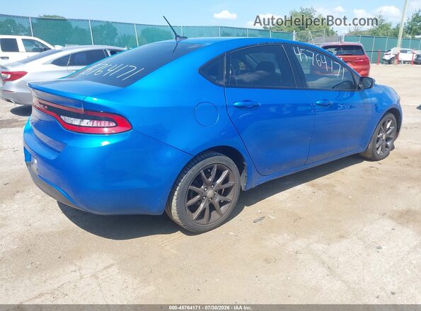 1C3CDFAA8GD577488 2016 DODGE DART Blue Задня права чверть