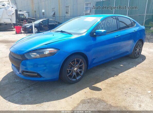 1C3CDFAA8GD577488 2016 DODGE DART Blue Передня ліва чверть
